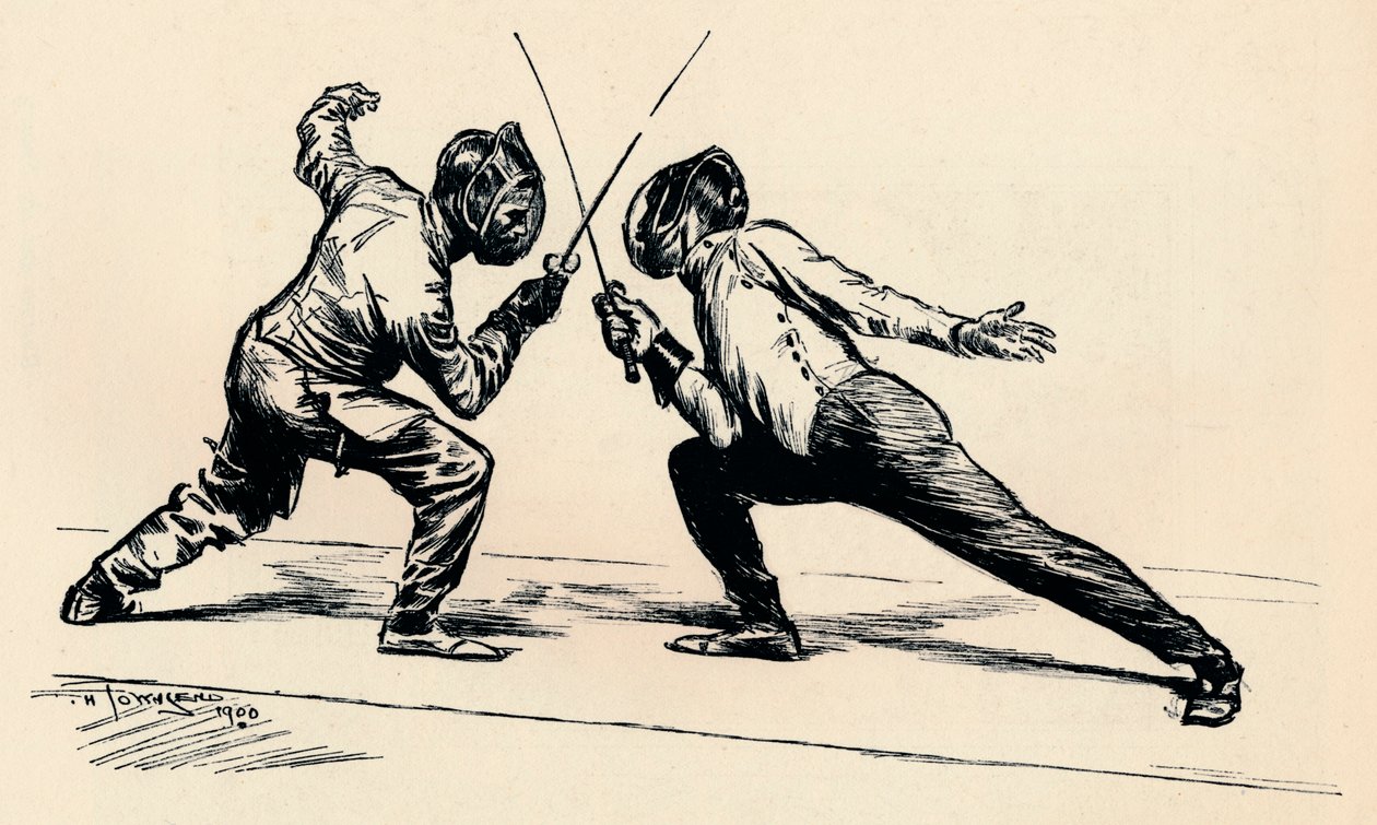 Schermers, 1900 door Frederick Henry Townsend