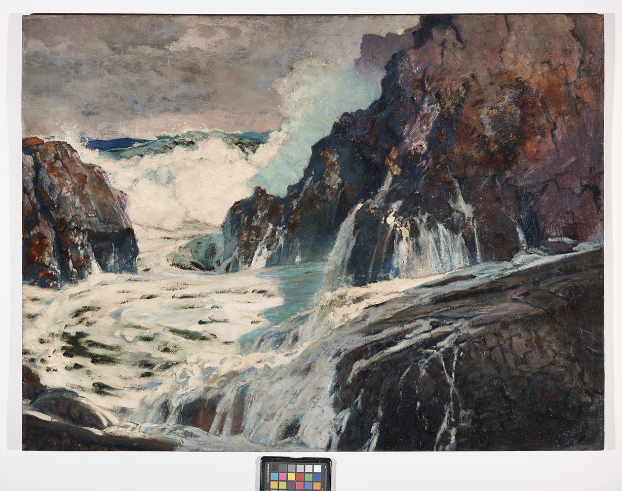 Na de storm, c.1925 (olieverf op multiplex) door Frederick Judd Waugh