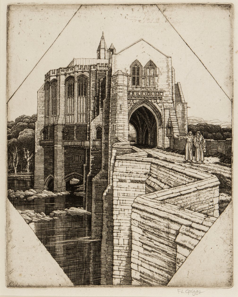 St Botolphs Brug nr. 2, 1936-37 door Frederick Landseer Maur Griggs