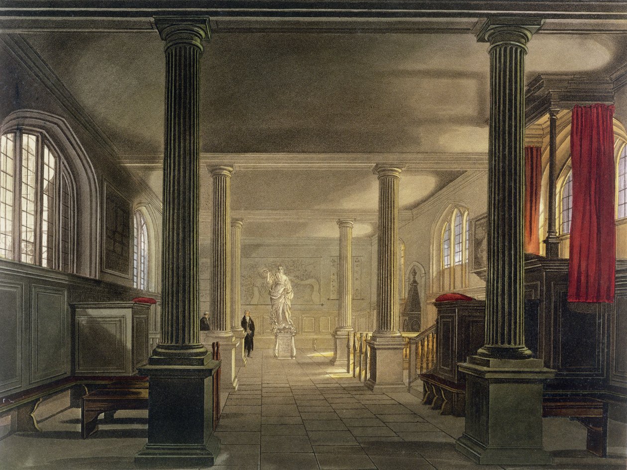 Interieur van de rechtenfaculteit, Cambridge, uit 