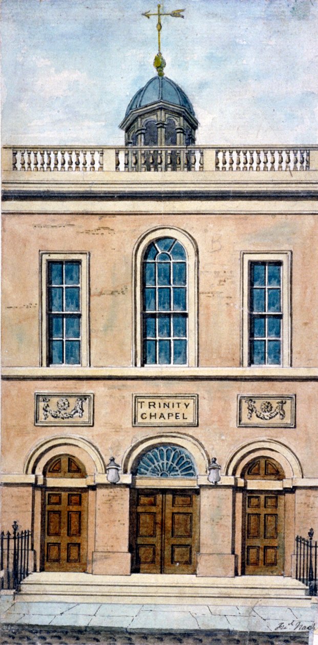 Trinity Chapel, Conduit Street, Westminster, Londen door Frederick Nash