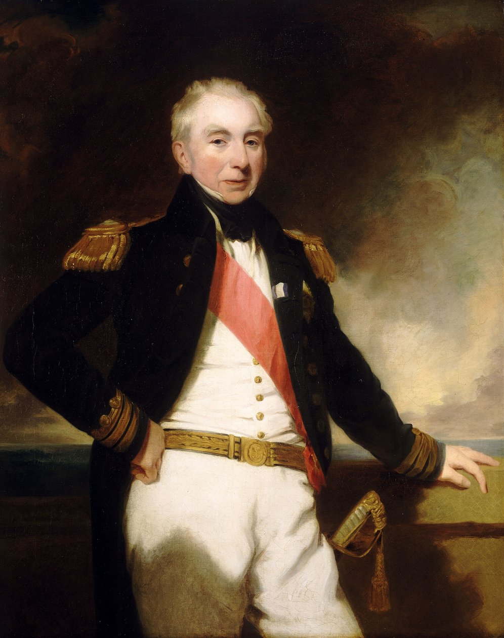 Admiraal Sir Robert Stopford (1768-1847) door Frederick Richard Say
