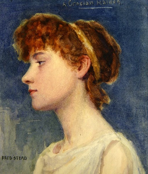Een Griekse Maagd door Frederick Stead