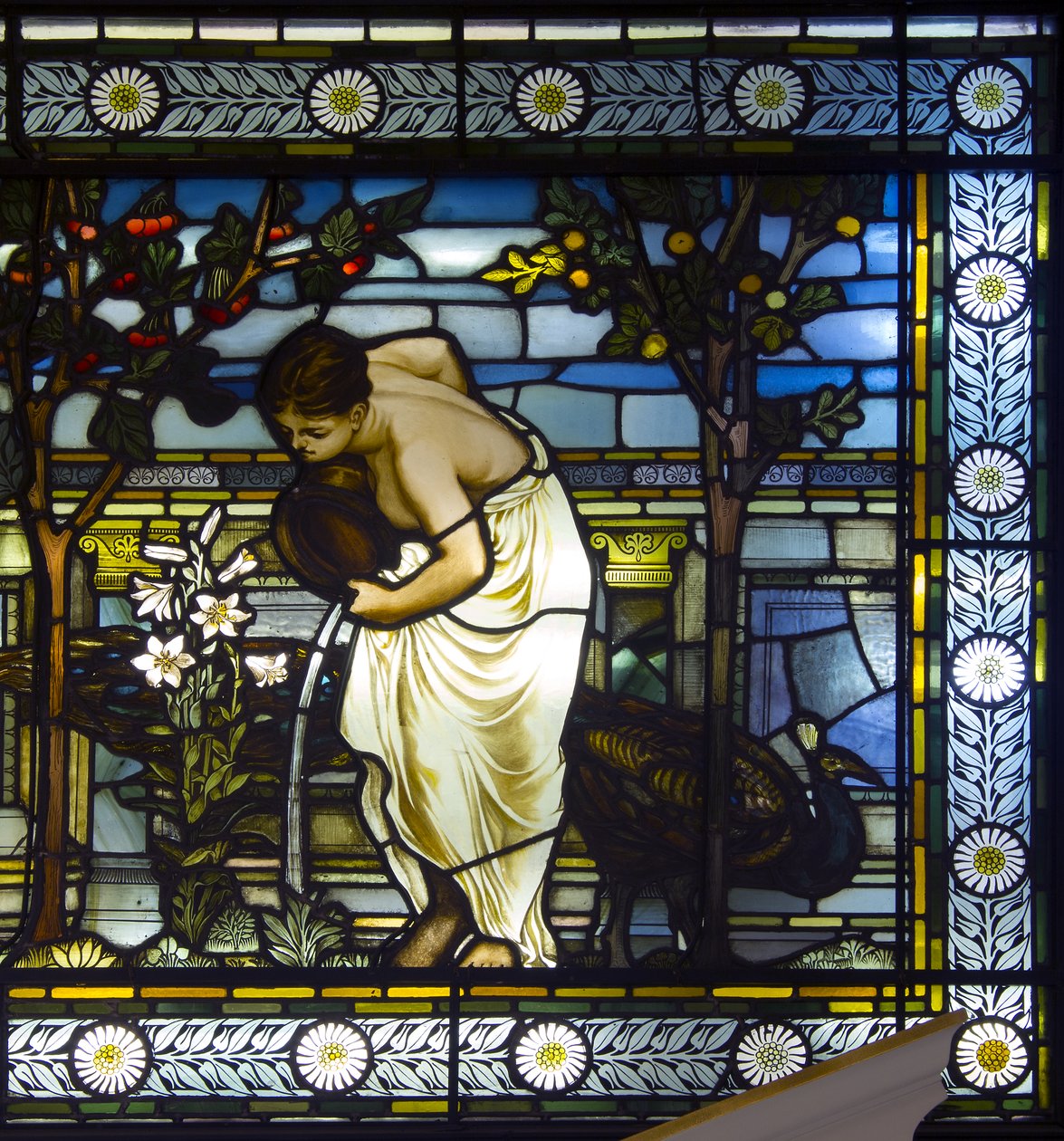 Klassieke Maagden in een Tuin door Frederick Vincent Hart