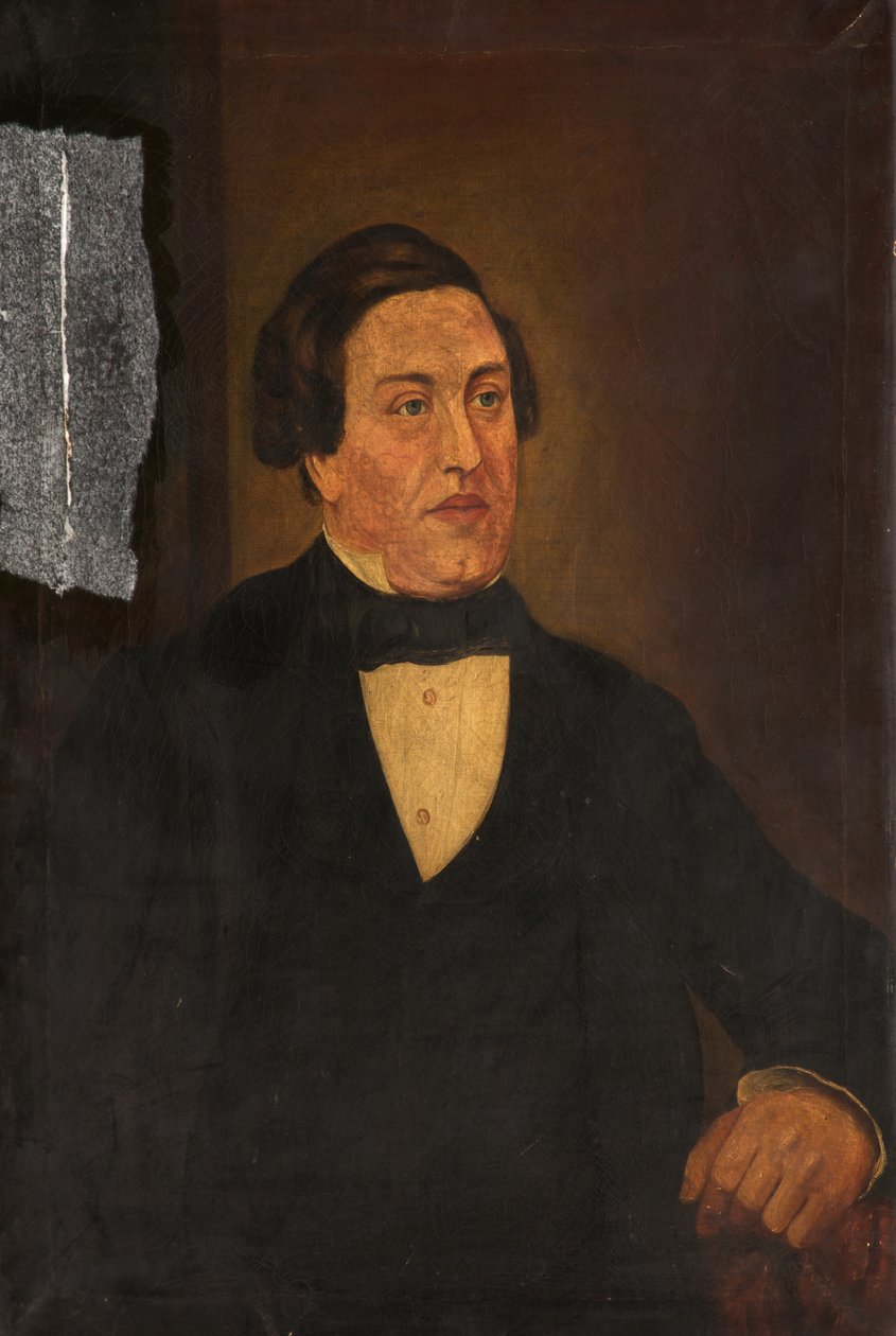 Portret van Moses Mills door Frederick William Jackson