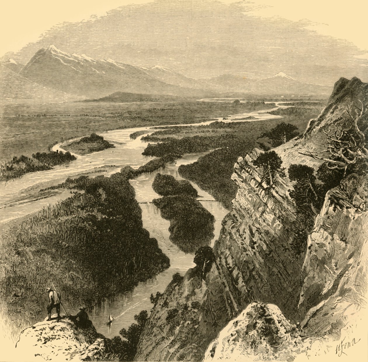 De Yellowstone door Frederick William Quartley