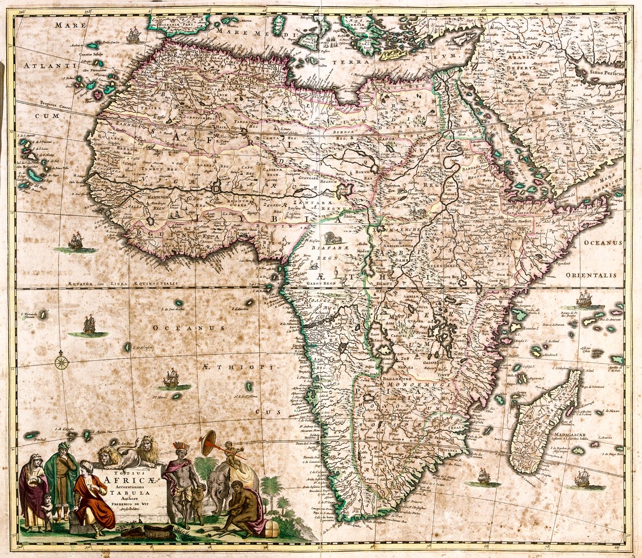 Afrika door Frederick de Wit