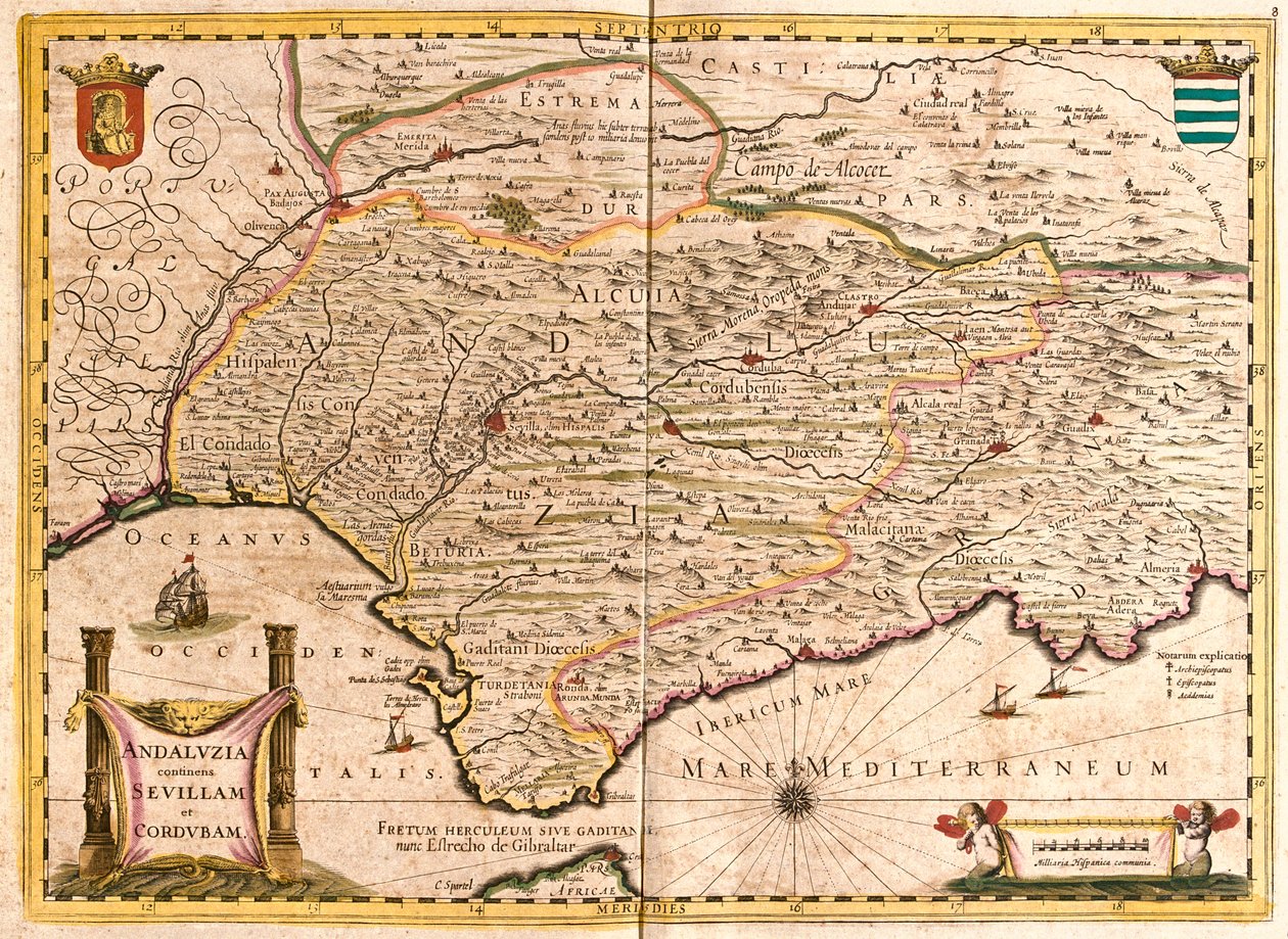Andalusië, Spanje door Frederick de Wit