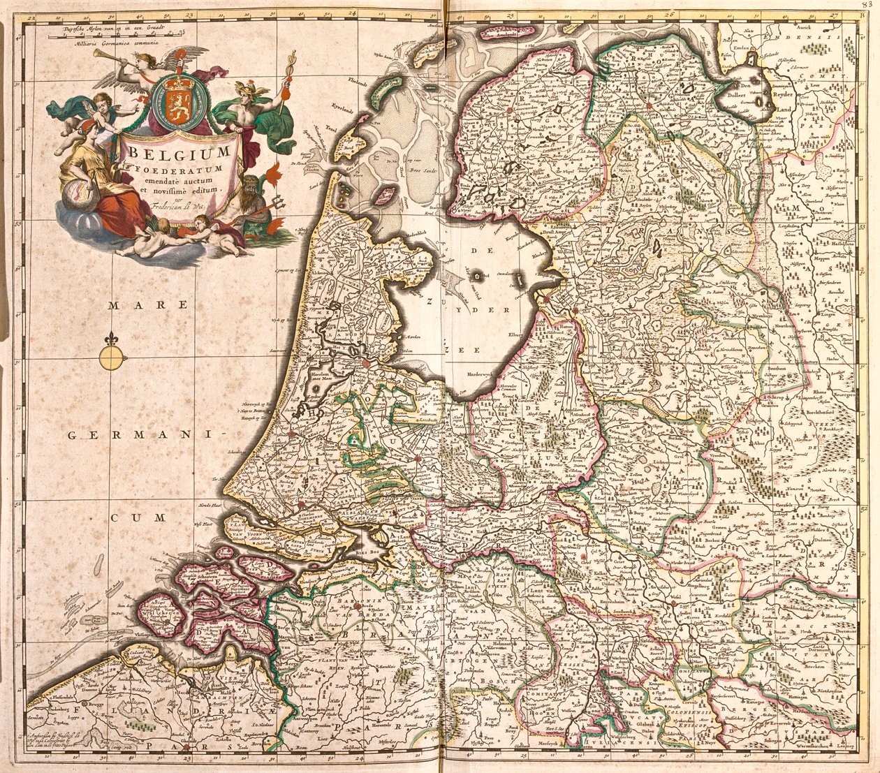 België en Nederland door Frederick de Wit
