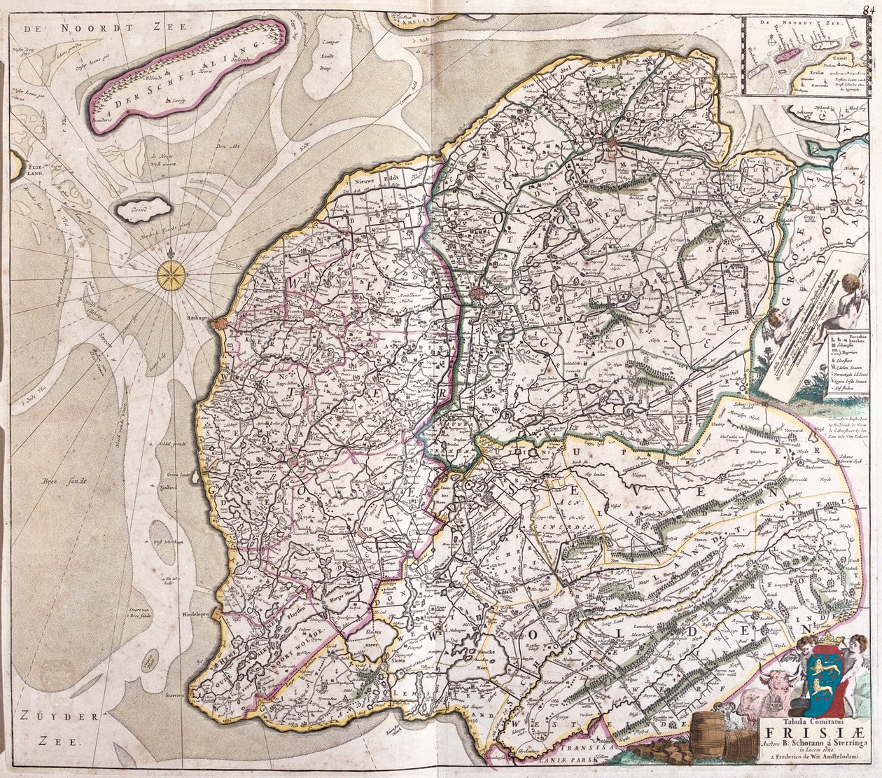 Friesland, Groningen, Netherlands door Frederick de Wit