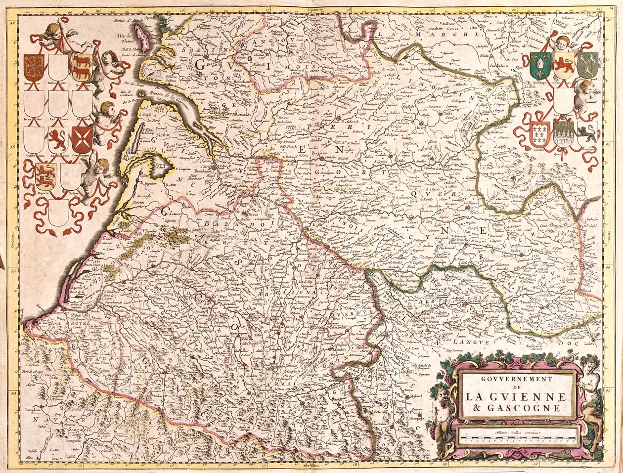 Guyenne, Gascogne, Frankrijk door Frederick de Wit