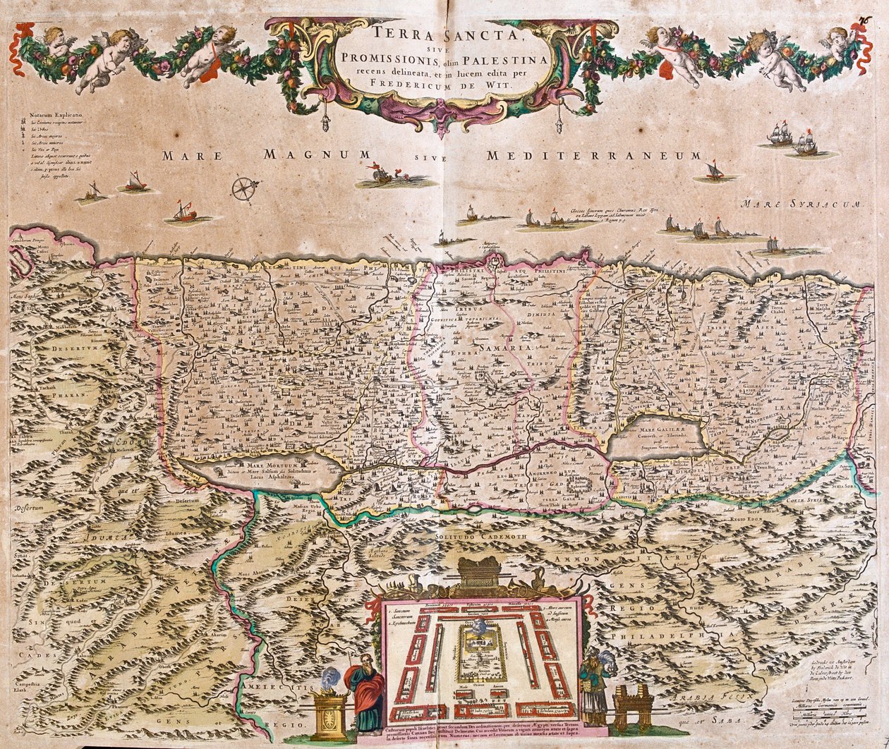 Israël, West-Jordanië door Frederick de Wit