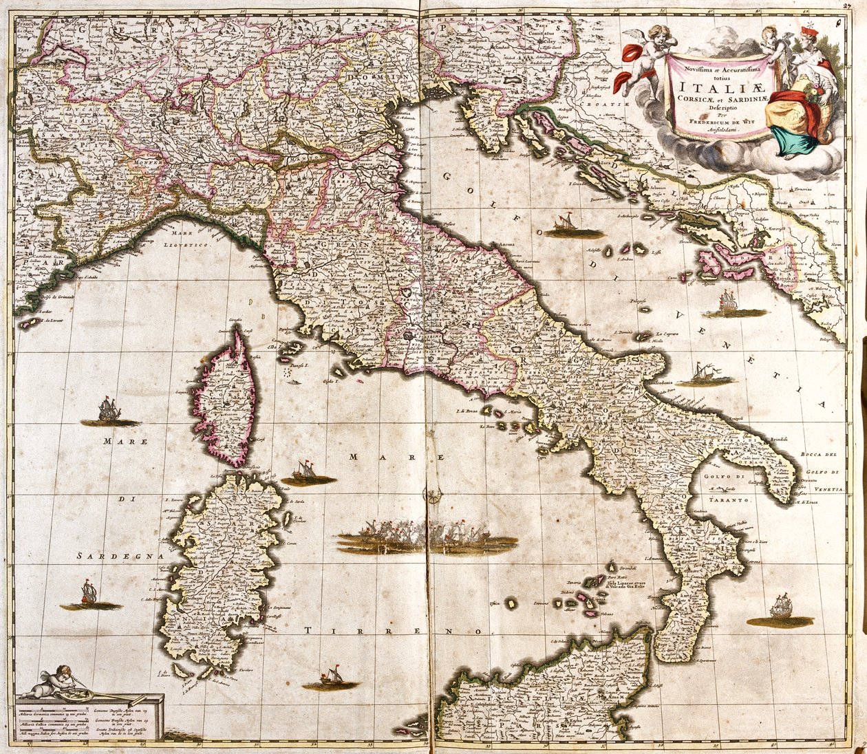Italië door Frederick de Wit