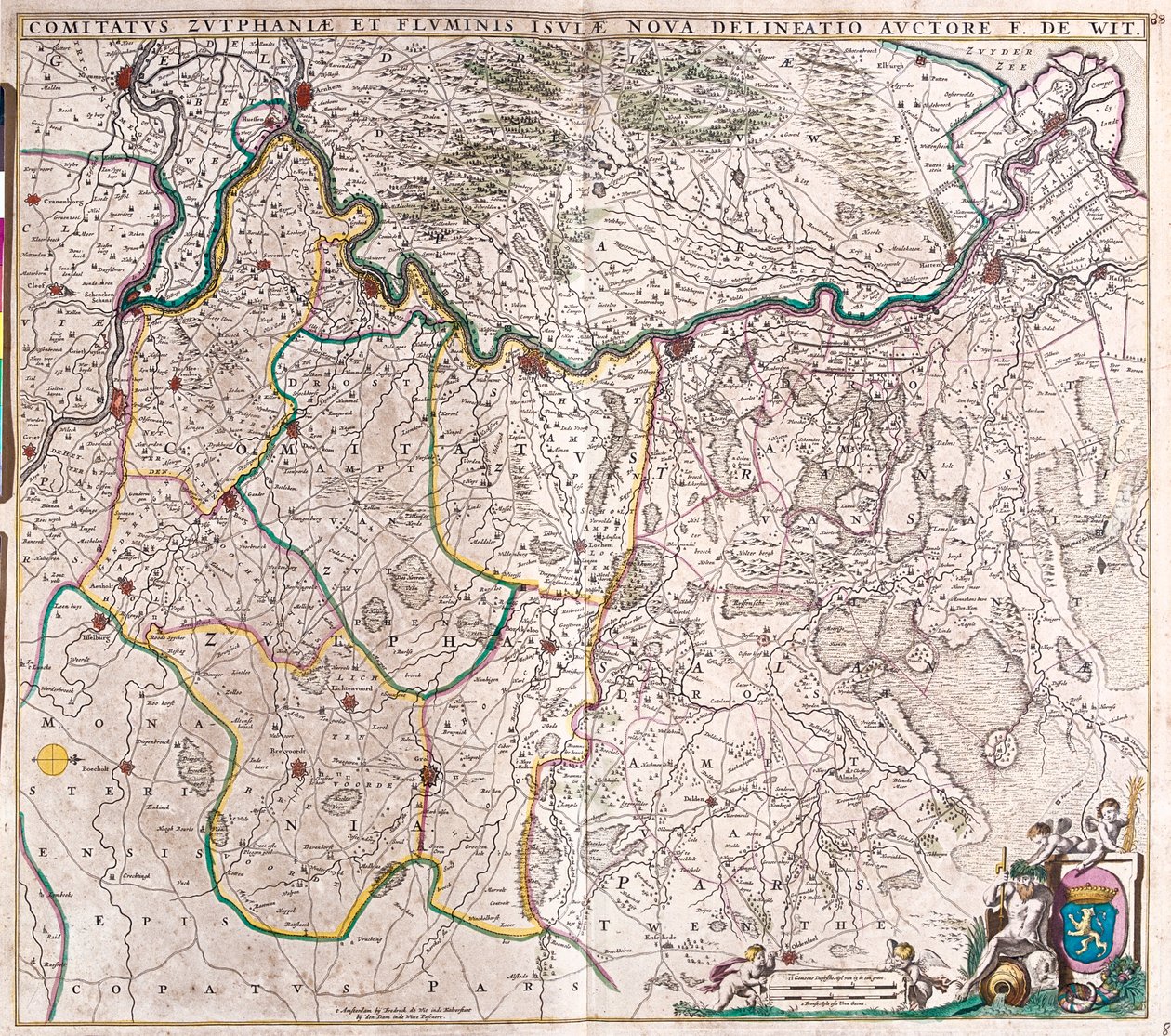 Overijssel, Gelderland, Netherlands door Frederick de Wit