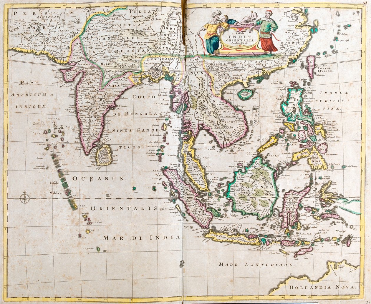 Pakistan, India, Nepal, Bhutan, Bangladesh, Birma, Thailand, Laos, Cambodja, Vietnam, Maleisië, Indonesië, Filippijnen... door Frederick de Wit