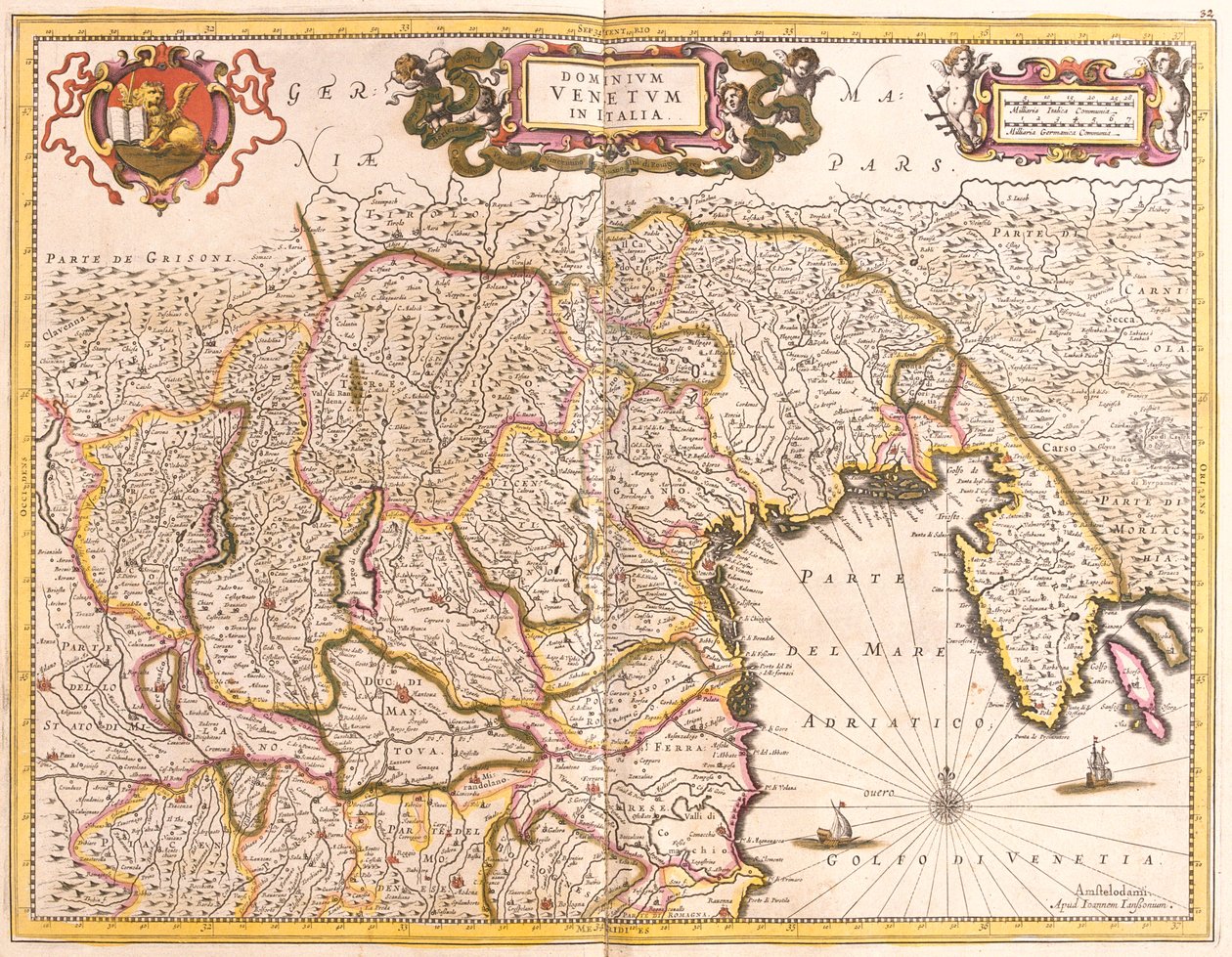 Venetië, Trentino, Friuli, Istrië, Italië door Frederick de Wit