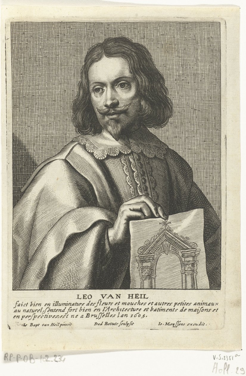 Portret van Leo van Heil door Frederik Bouttats the Elder