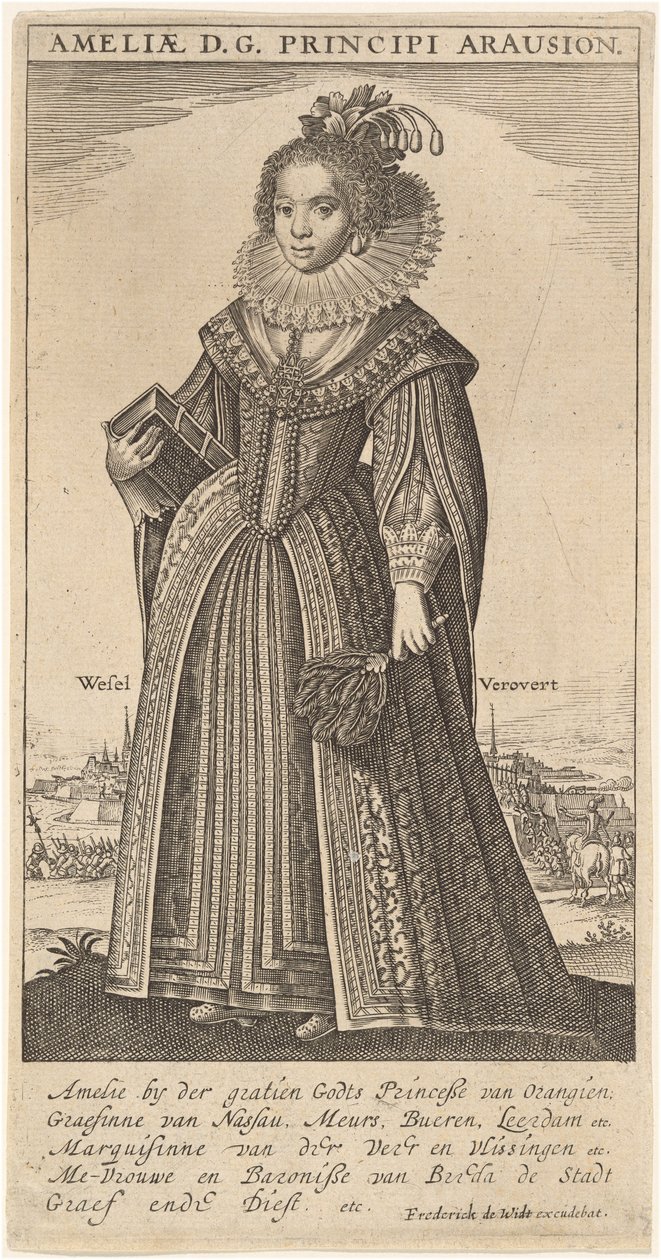 Amalia, Vrouw van Frederik Hendrik, Prins van Oranje door Frederik de Wit
