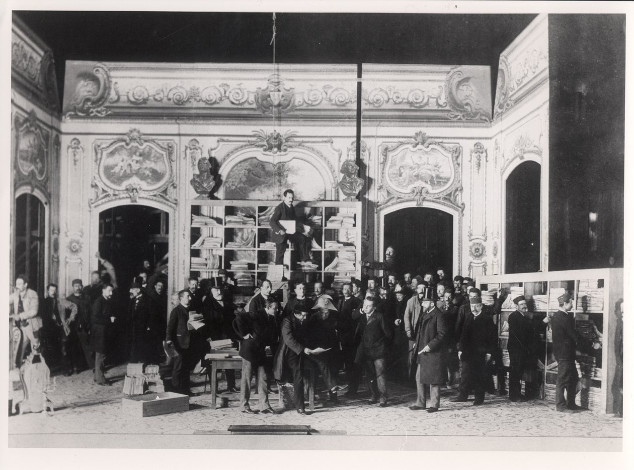 Een repetitie voor Thermidor door Victorien Sardou (1831-1908) 24 januari door French Photographer