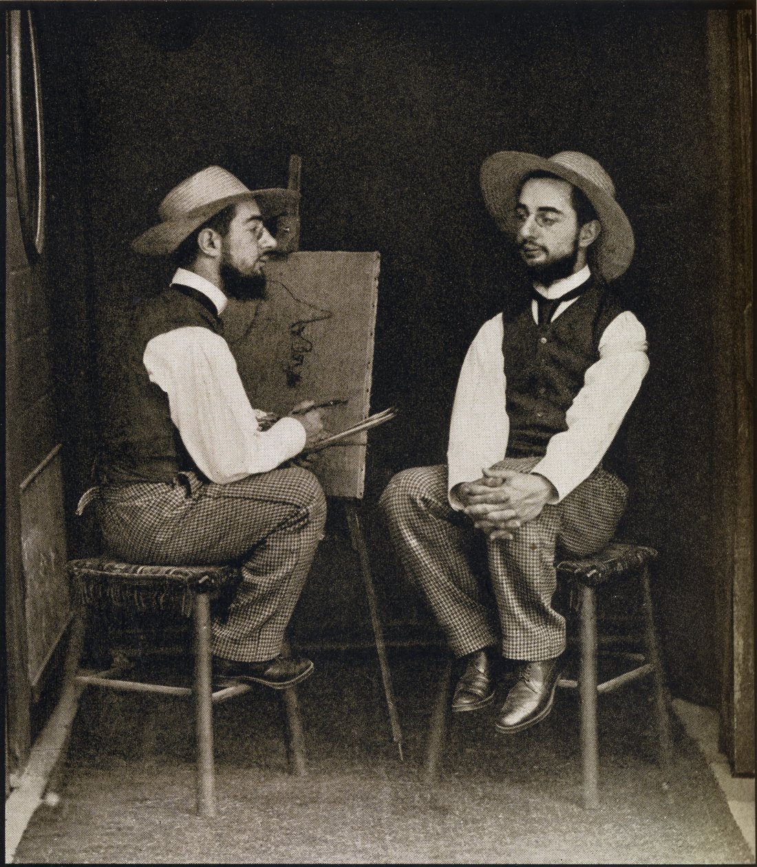 Dubbelportret van Toulouse-Lautrec, uit 