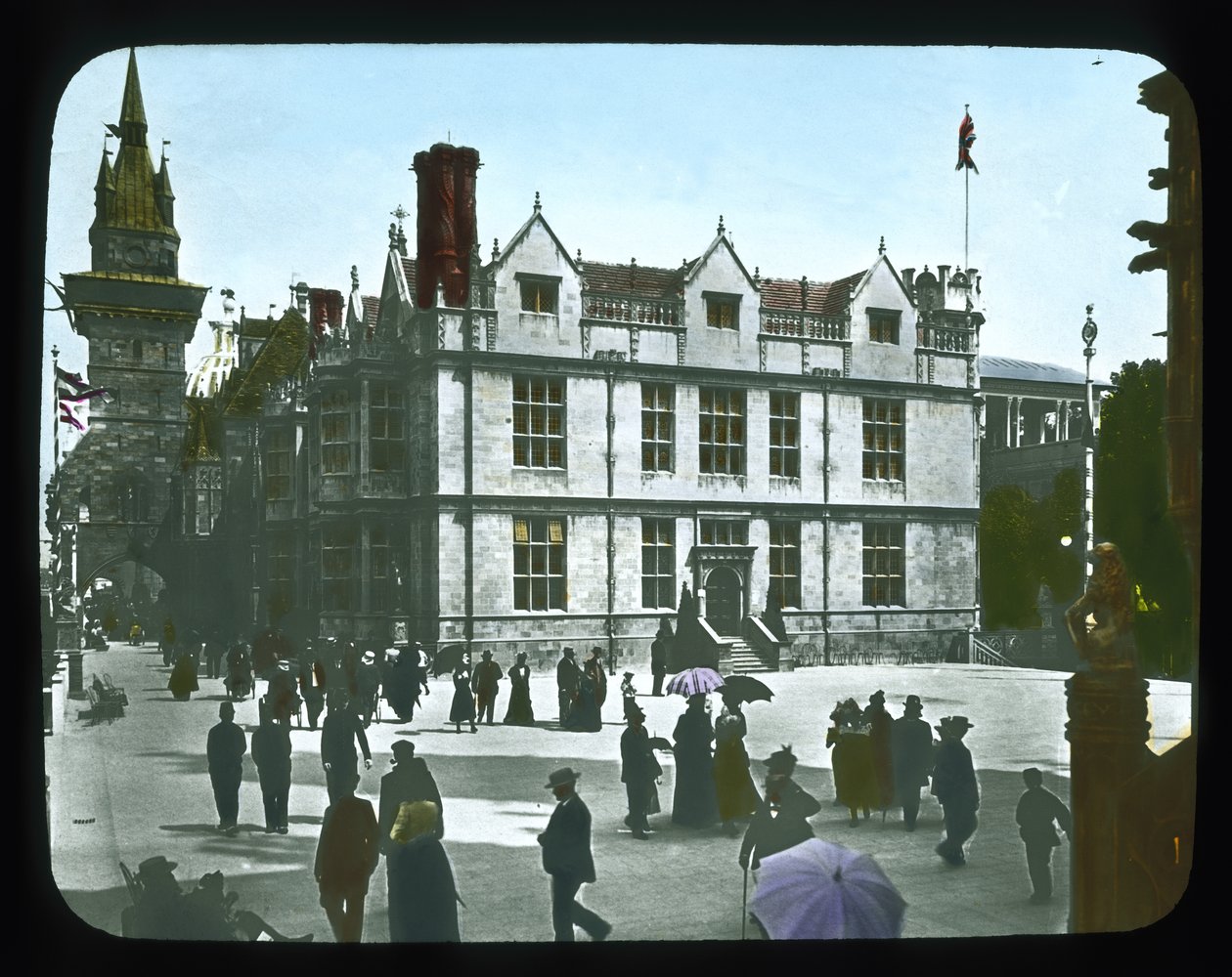 Parijse Expositie: Hongaars Paviljoen, Parijs, Frankrijk, 1900 door French Photographer