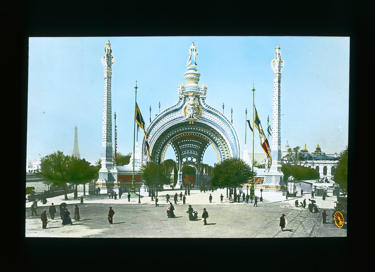 Parijse Expositie: Hoofdingang, Parijs, Frankrijk, 1900 door French Photographer