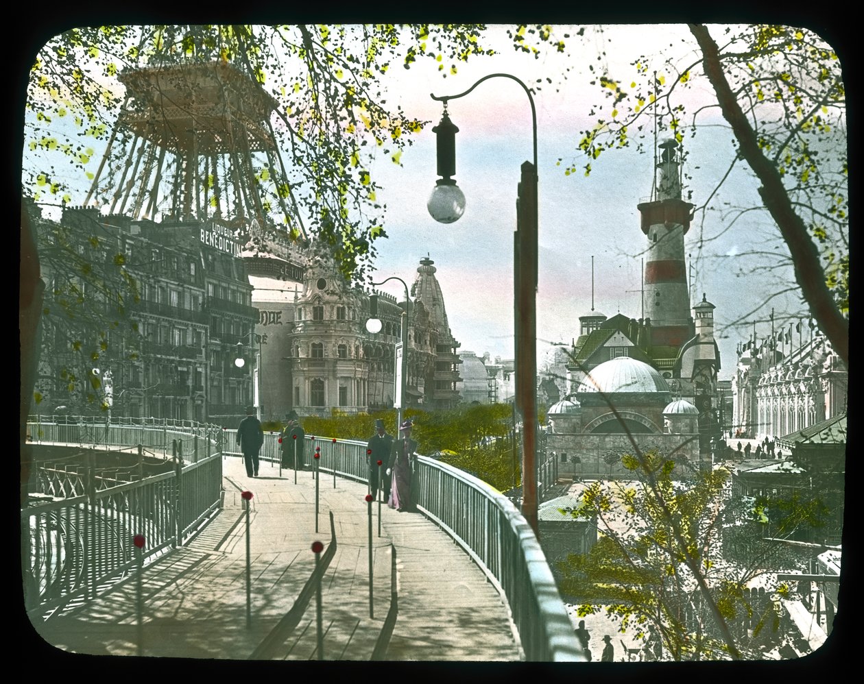 Parijs Expositie: Bewegend Trottoir, 1900 door French Photographer