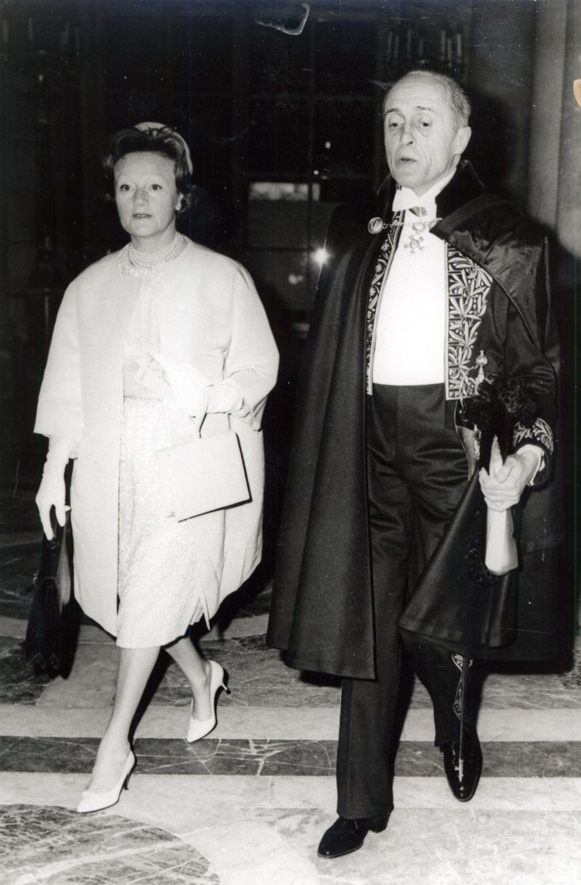Rene Clair en zijn vrouw Bronya Perlmutter, c.1960 door French Photographer