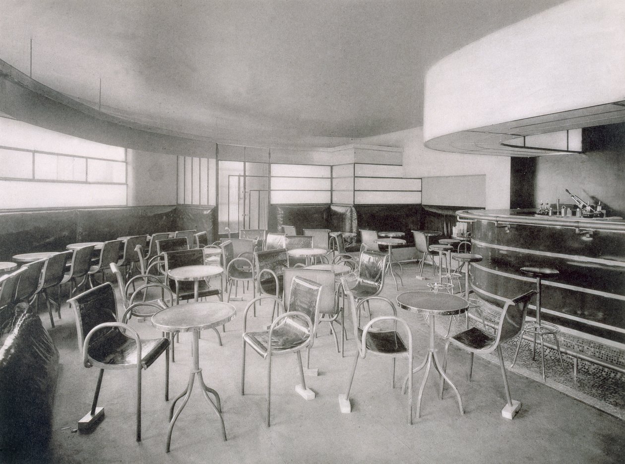 De Bar Diamand, ontworpen door Charavel, Melendes en Colombier, 1920s door French Photographer