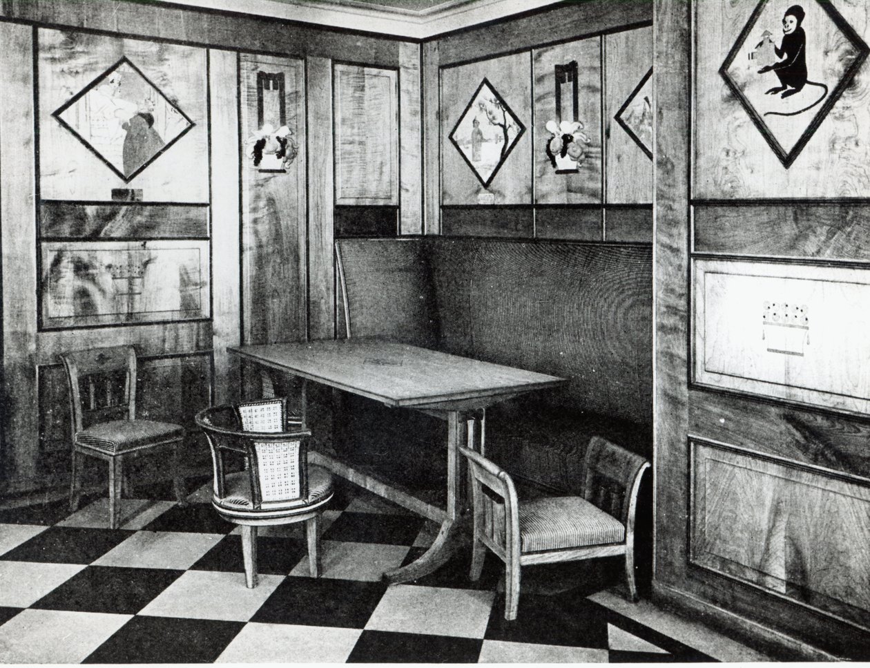 De speelkamer voor kinderen in de oceaanstomer Paris, juli 1921 door French Photographer