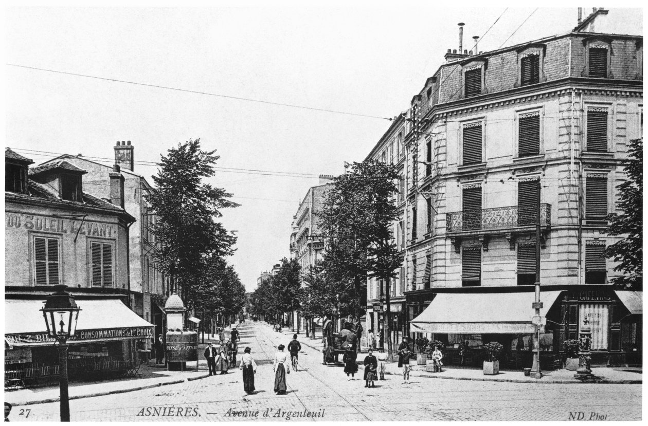 Uitzicht op Asnieres, Avenue d