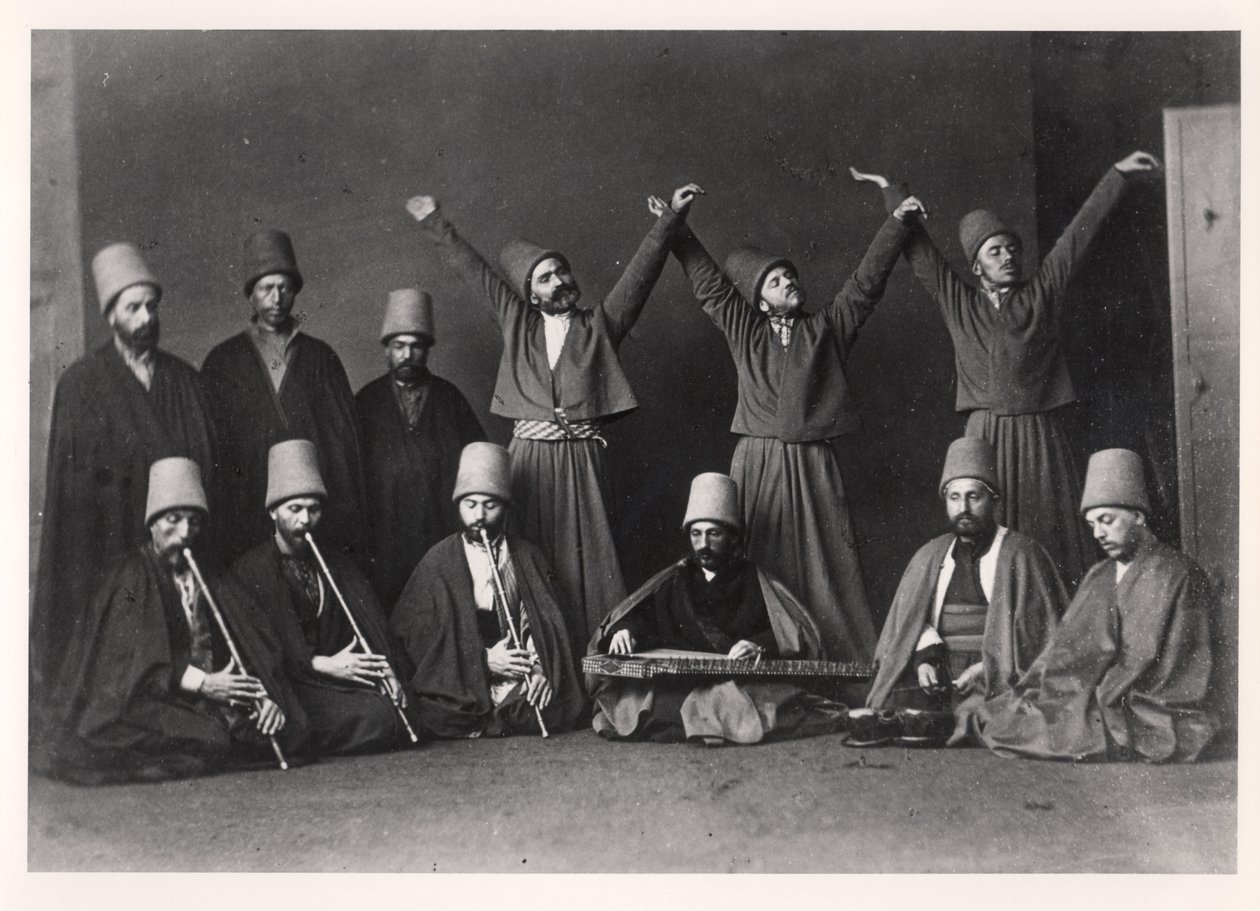 Draaiende derwisjen uit Turkestan door French Photographer