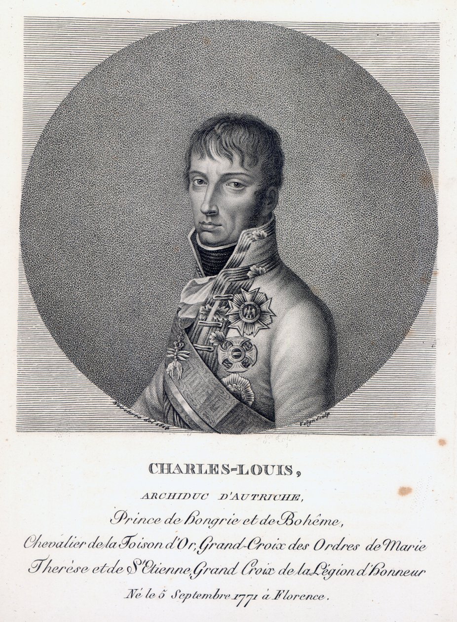 Aartshertog Karel van Oostenrijk, Hertog van Teschen, c.1814 door French School