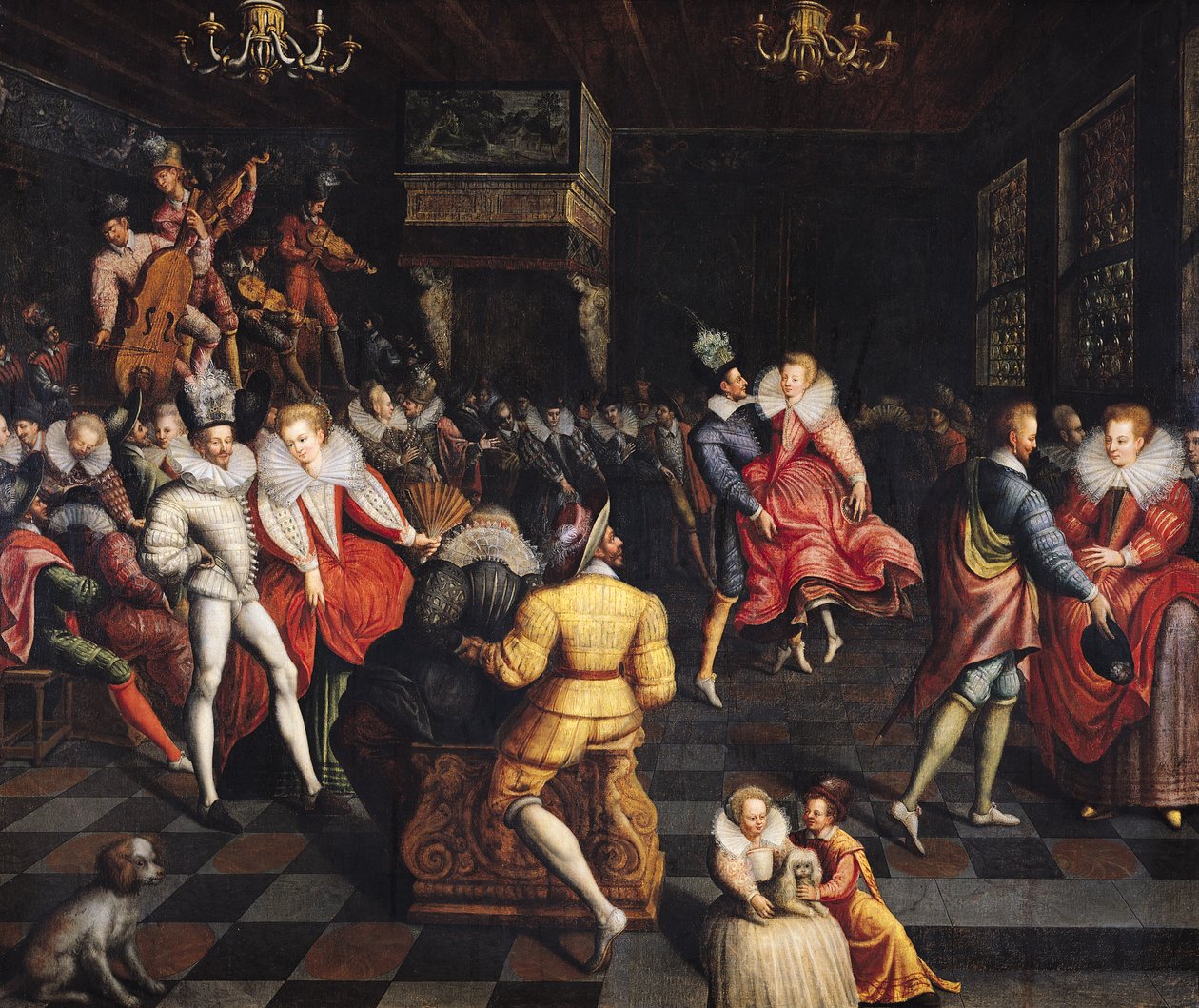 Bal aan het hof van Valois door French School