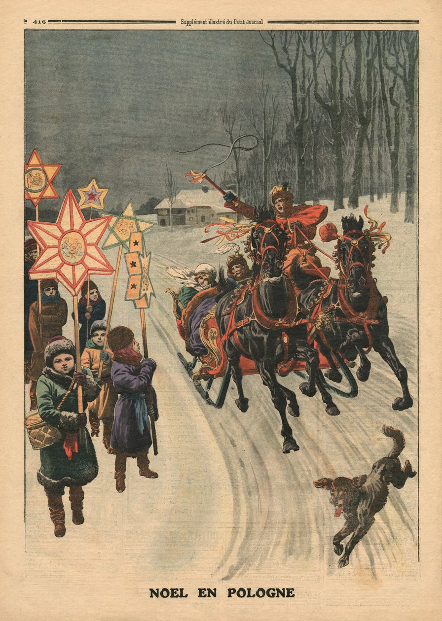 Kerstmis in Polen, illustratie uit 
