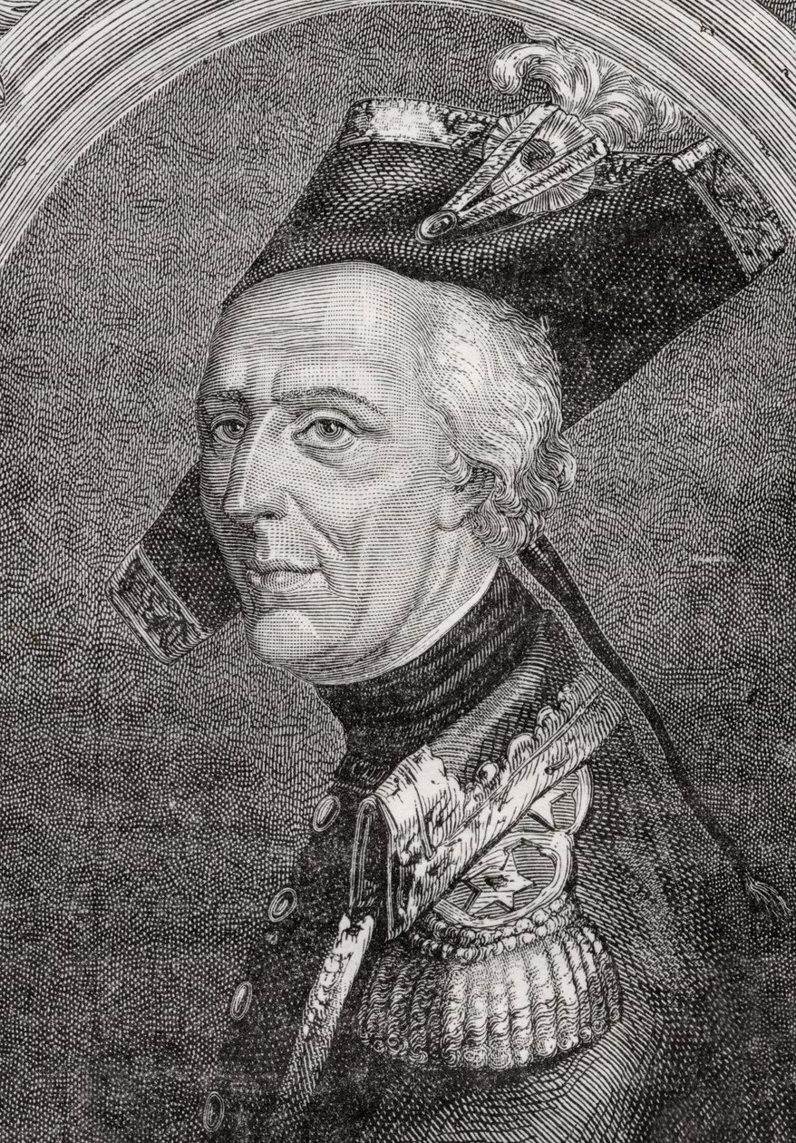 Generaal Luc Auguste Dagobert de Fontenaille (1736-94) door French School