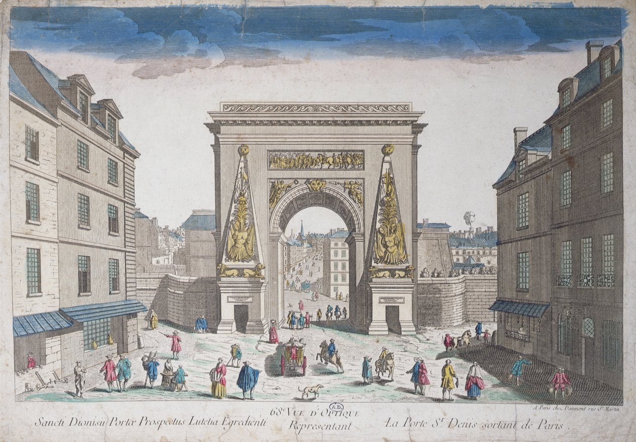 La Porte Saint-Denis door French School
