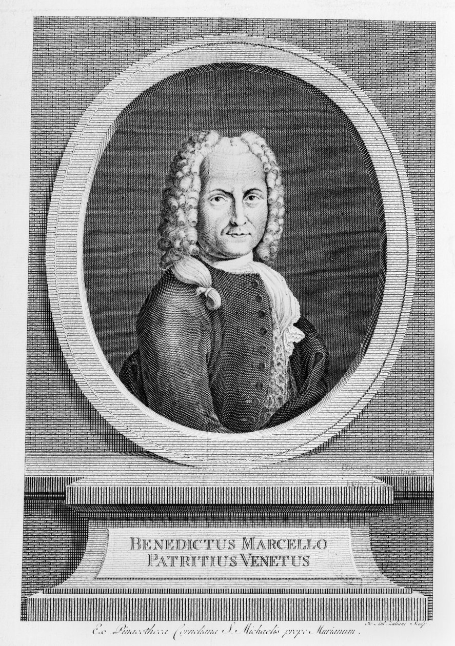 Portret van Benedetto Marcello (1686-1739) door French School