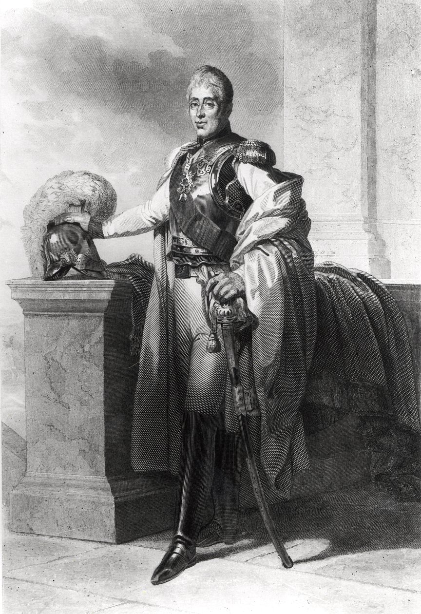 Portret van Charles X, Koning van Frankrijk en Navarra door French School