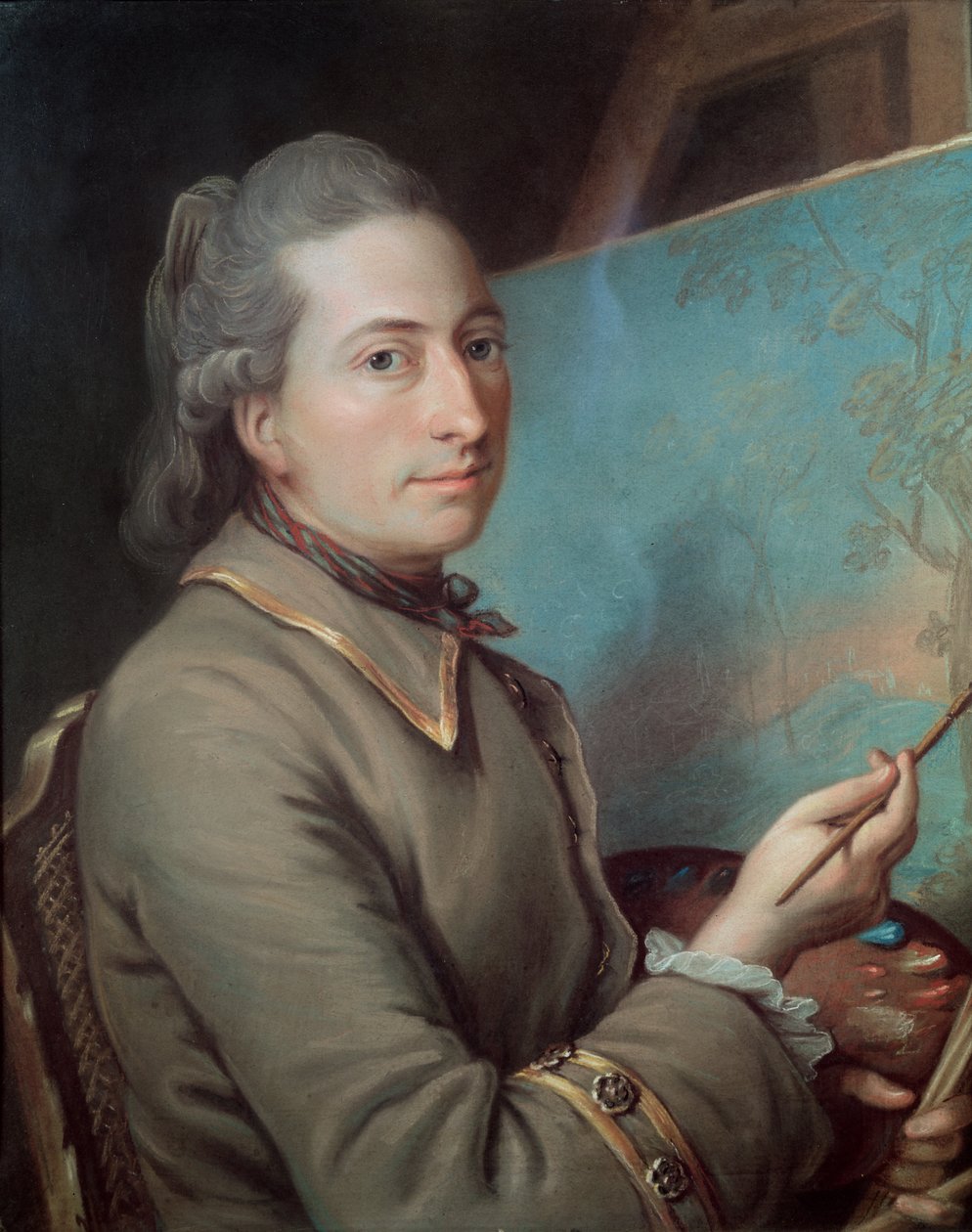 Portret van Claude Dupin (1715-86) door French School