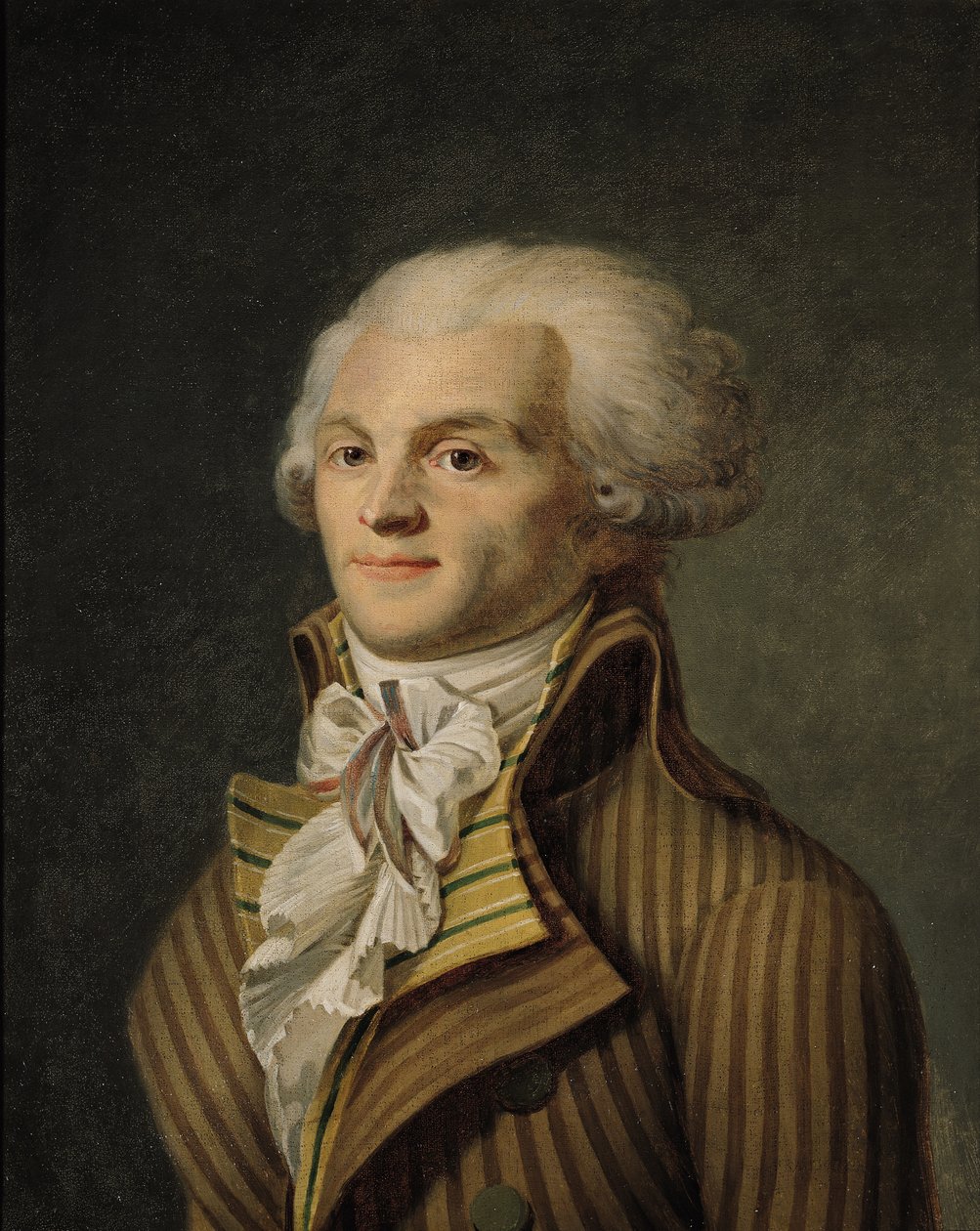Portret van Maximilien de Robespierre (1758-94) door French School