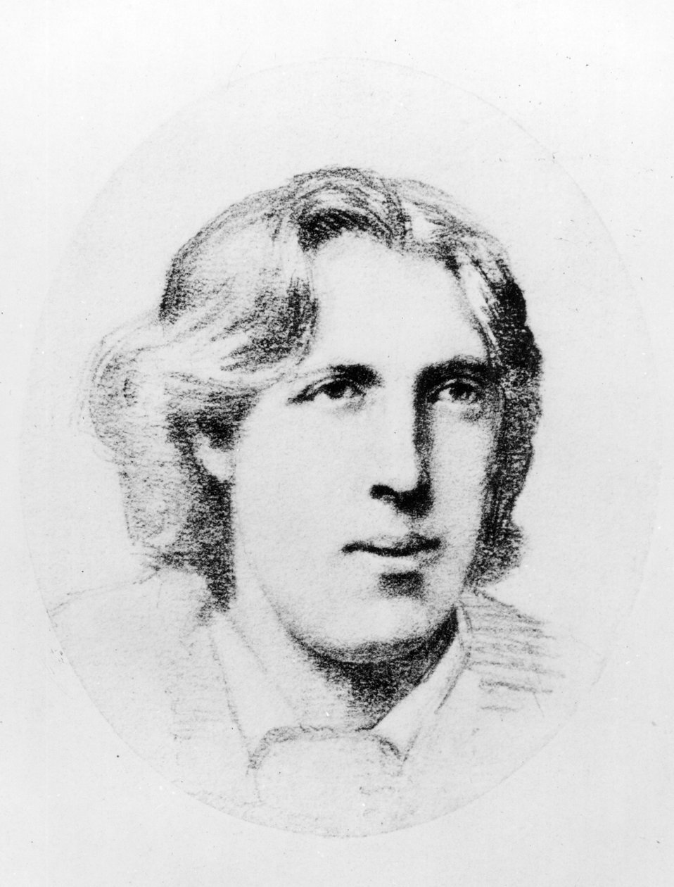 Portret van Oscar Wilde door French School