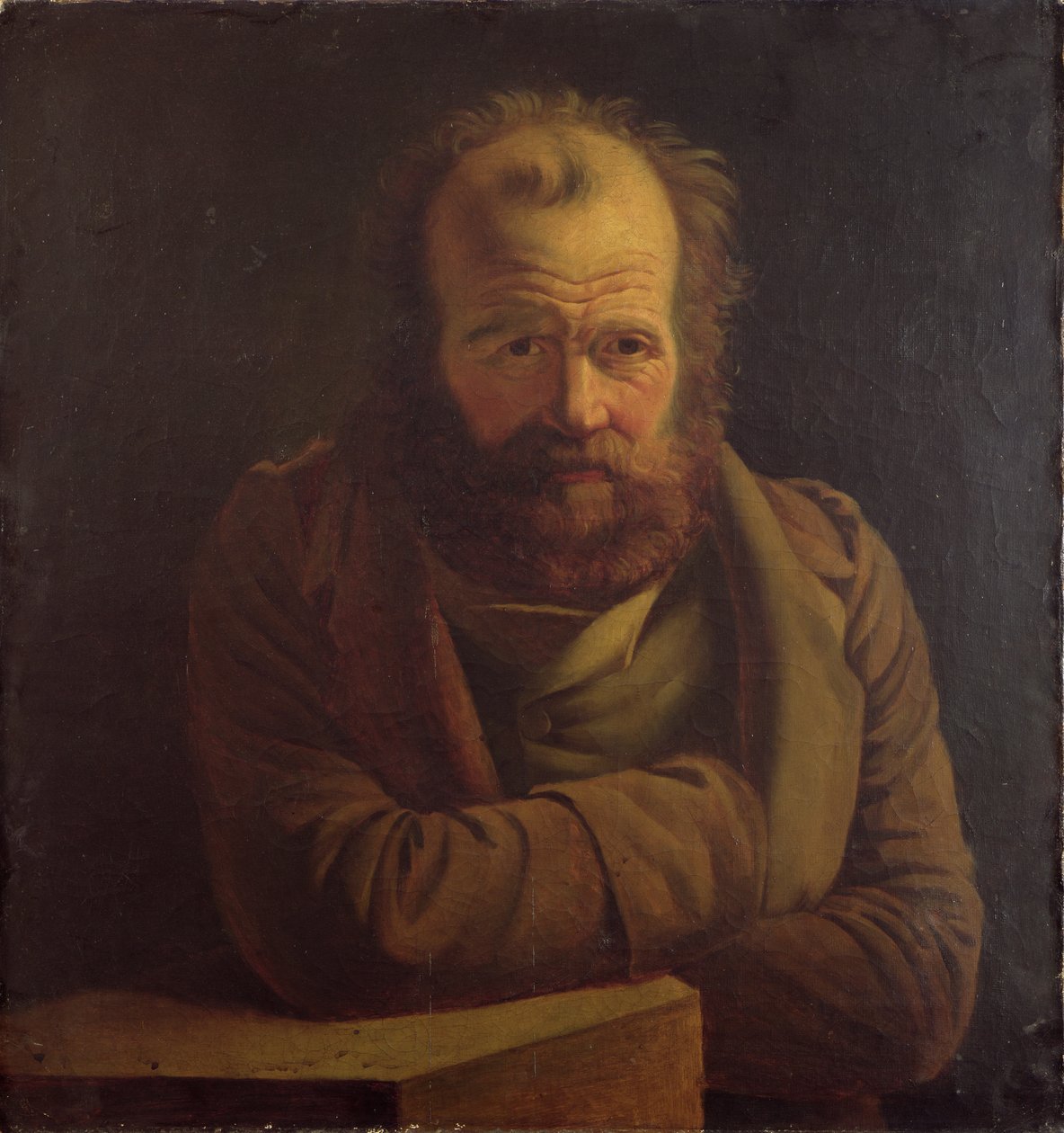 Portret van Pierre Joseph Proudhon (1809-65) door French School