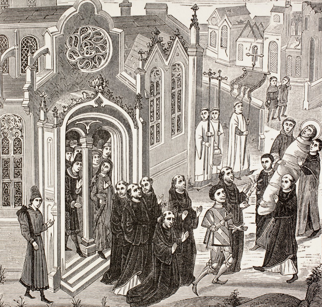 Verwijdering van het lichaam van Maria Magdalena naar de abdij van Vezelay, uit 