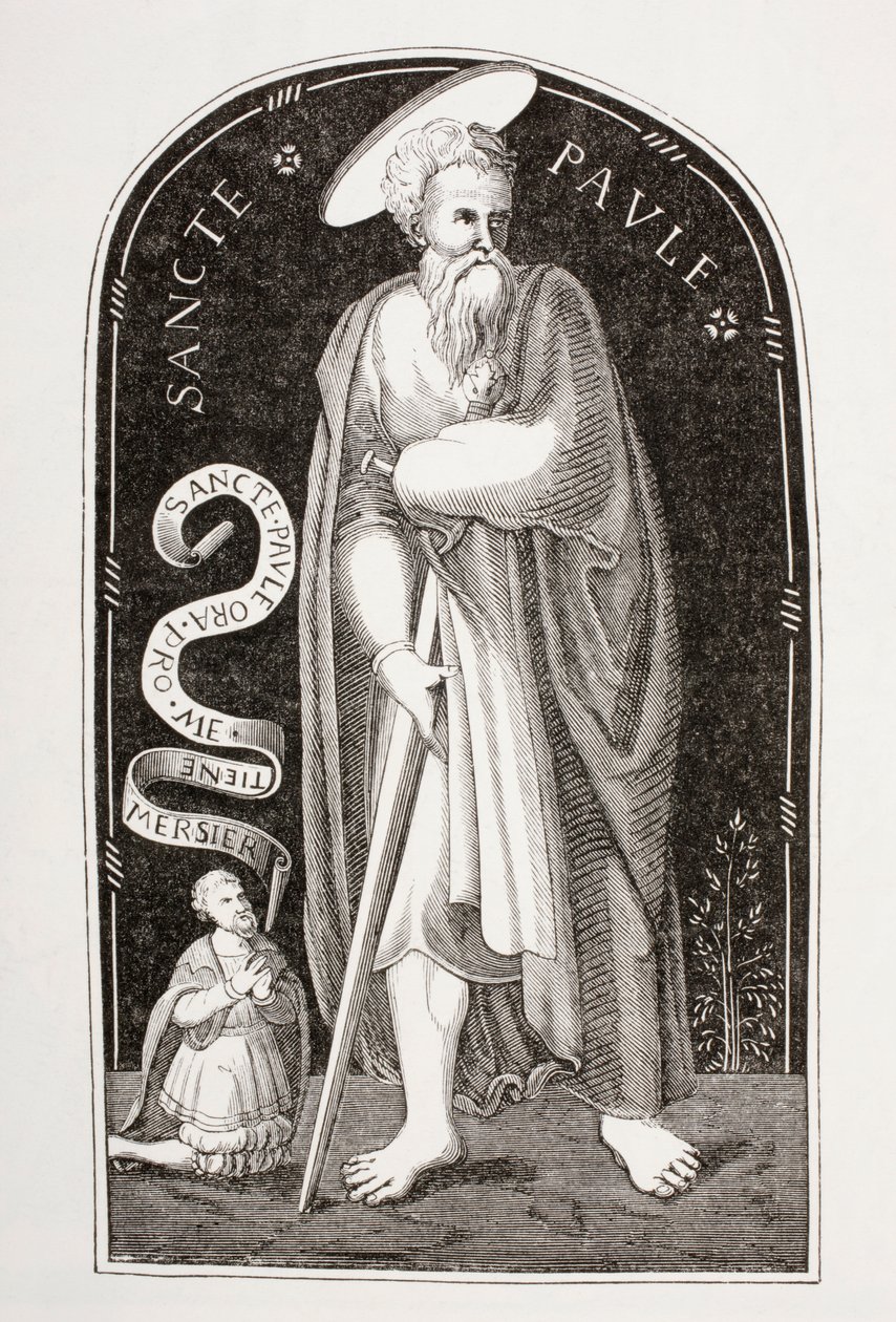 Sint Paulus de Apostel, naar een email uit Limoges door Etienne Mercier, uit 