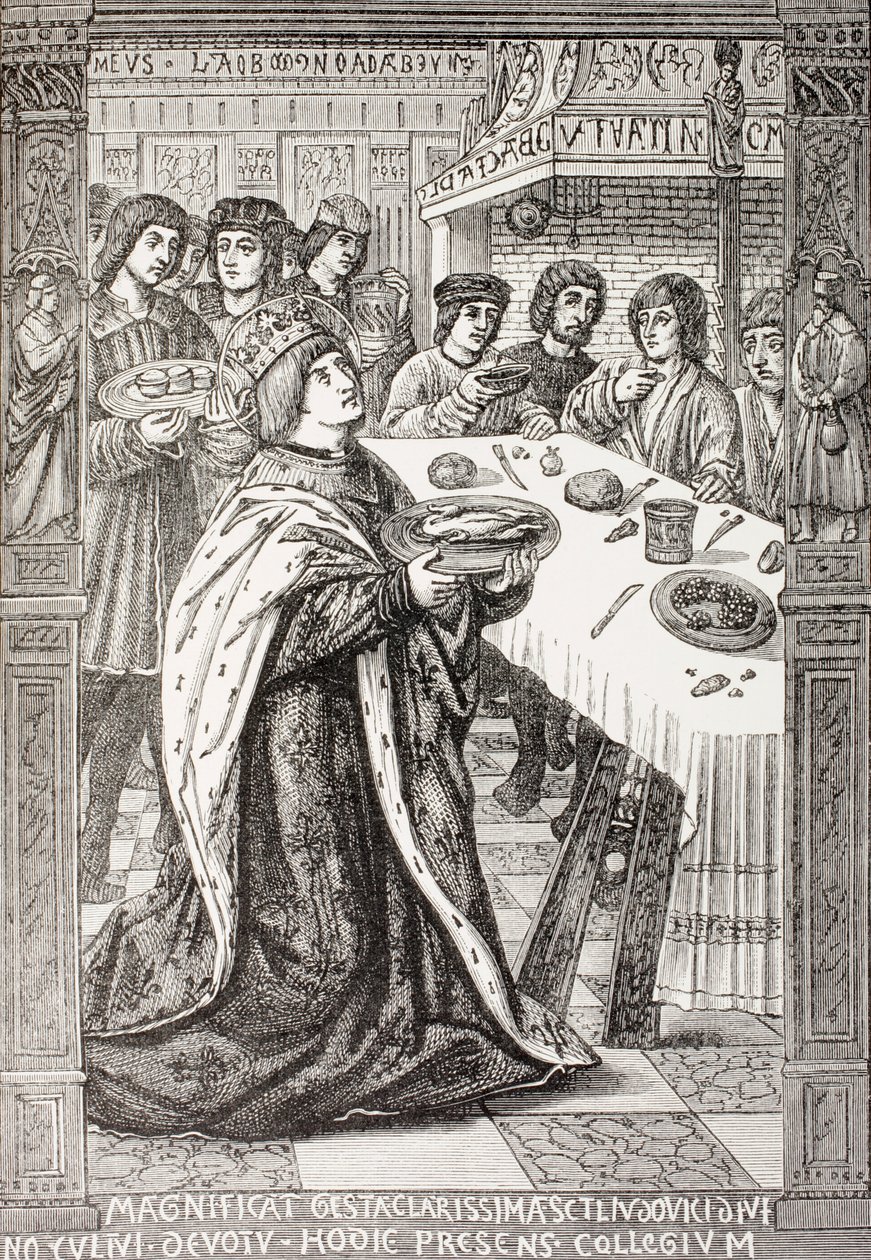 St. Louis, een maaltijd serveren aan de armen, uit 