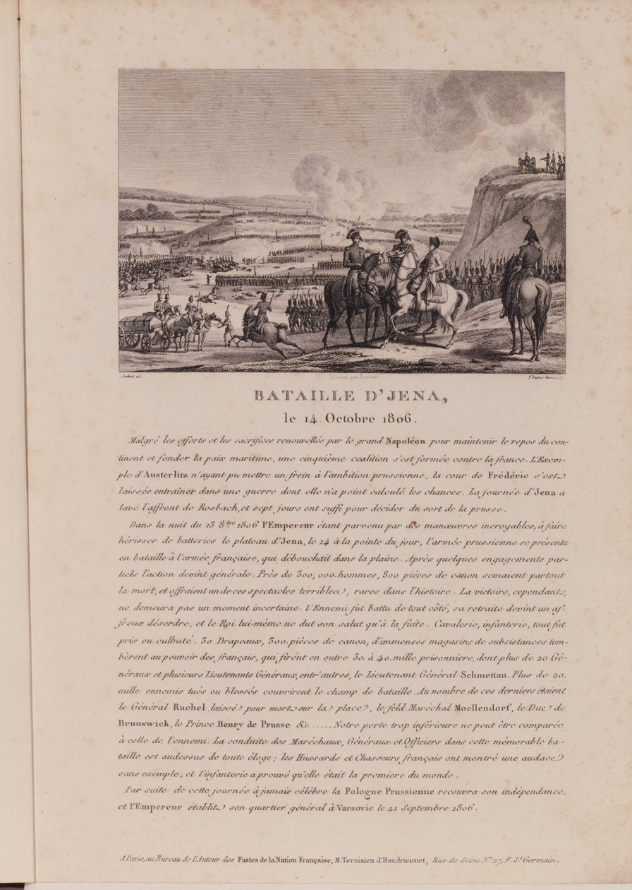 De slag bij Jena, 14 oktober 1806 door French School