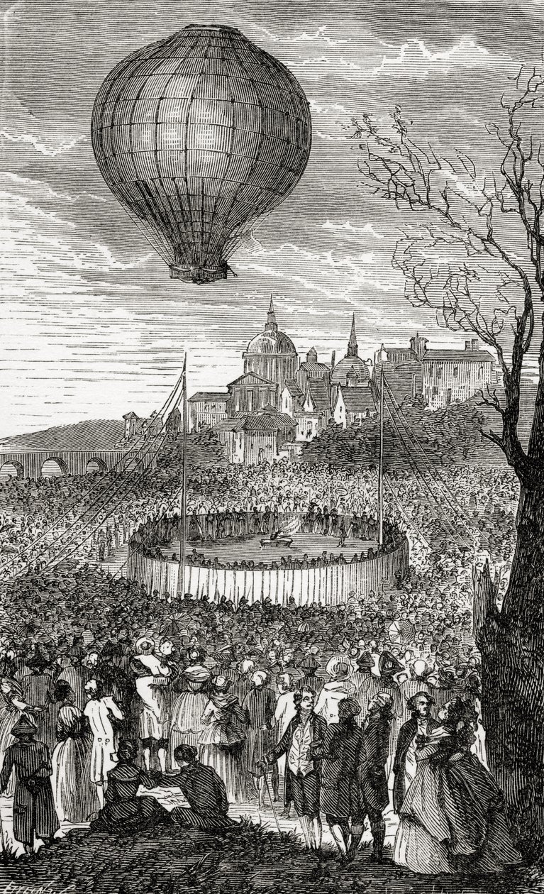 De eerste luchtreis, Parijs, 21 oktober 1783, uit 