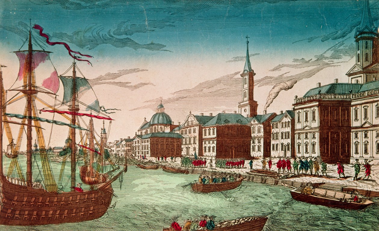 De landing van Engelse troepen in New York, september 1776, uitgegeven door J. Chereau, Parijs door French School