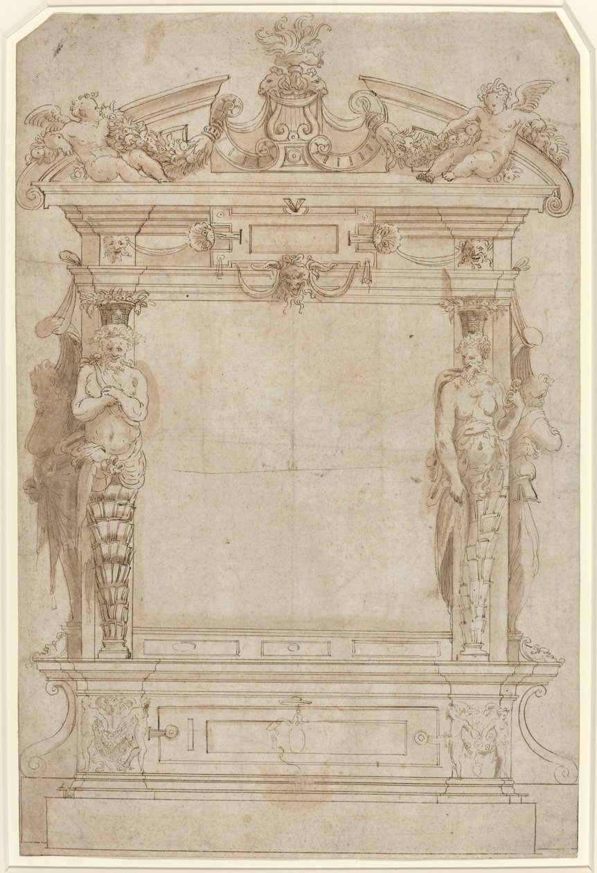 Ontwerp voor een Architectonisch Kader door French 16th Century